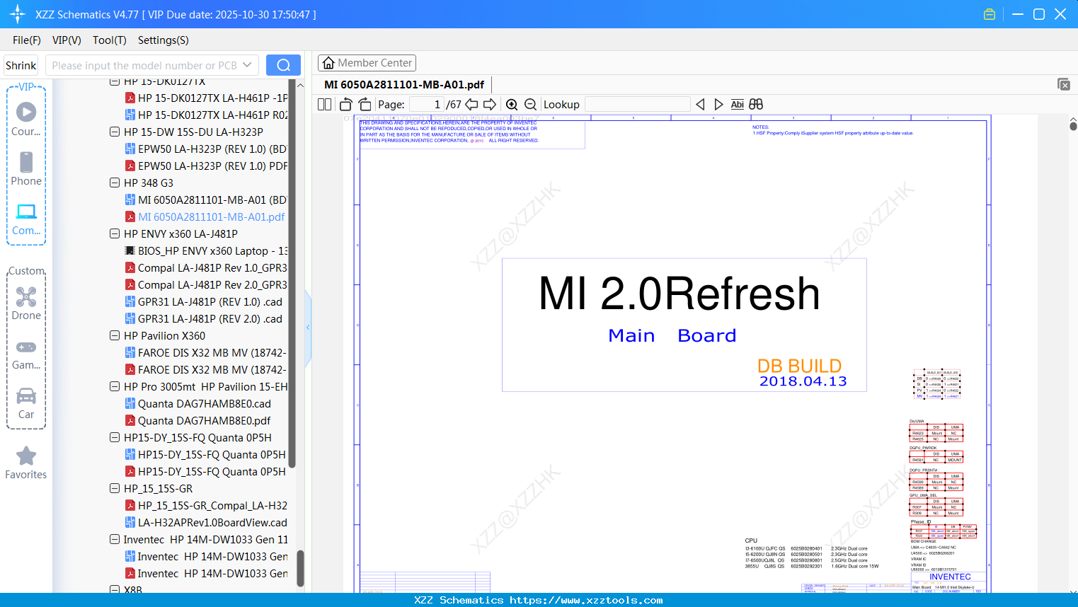 Laptop HP MI 6050A2811101-MB-A01